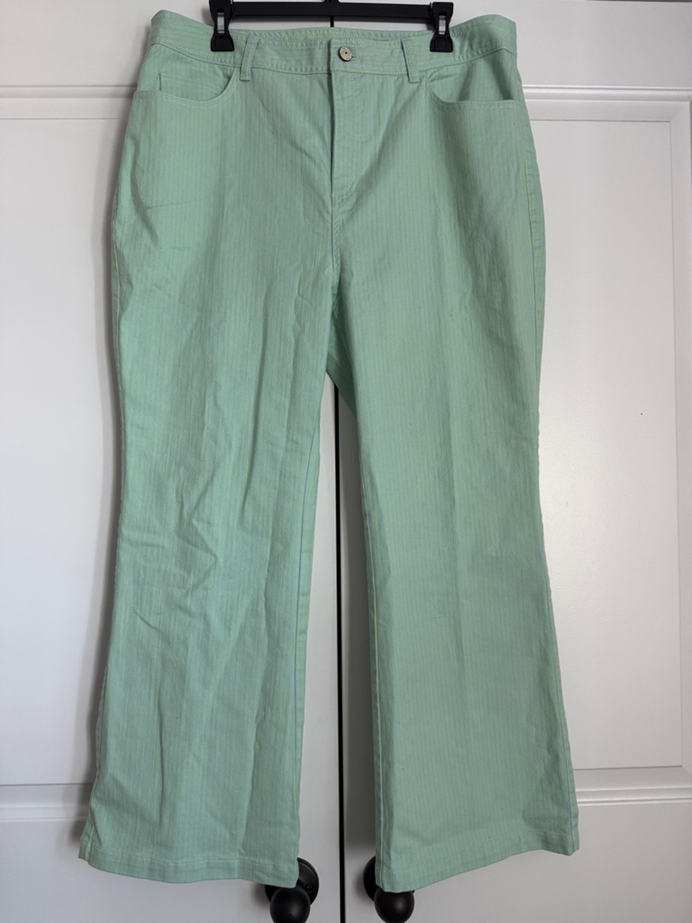 NWT Cinq a Sept Aubrey Pant Striped Cropped Size 16 - Picture 3 of 9